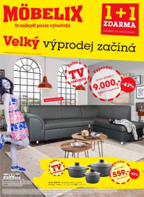 aktuální leták Möbelix 19.12.2016-31.12.2016