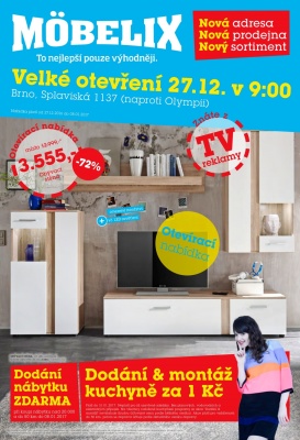 aktuální leták Möbelix 27.12.2016-8.1.2017