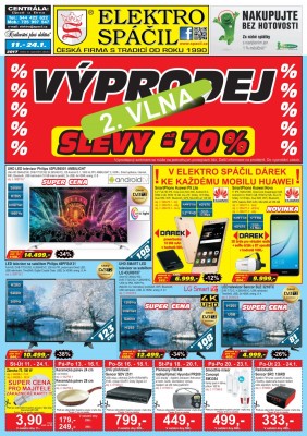 aktuální leták Elektro Spáčil 11.1.2017-24.1.2017