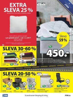 aktuální leták Jysk 26.1.2017-8.2.2017
