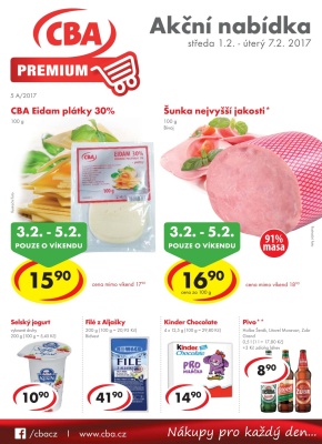 aktuální leták CBA 1.2.2017-7.2.2017