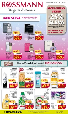 aktuální leták ROSSMANN drogerie 30.1.2017-3.2.2017