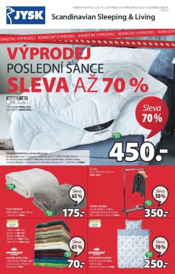 aktuální leták Jysk 2.2.2017-15.2.2017