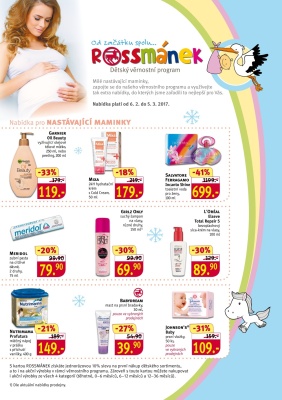 aktuální leták ROSSMANN drogerie 6.2.2017-5.3.2017