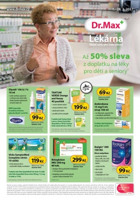 aktuální leták Dr. Max 1.2.2017-28.2.2017