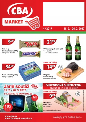 aktuální leták CBA 15.2.2017-26.2.2017