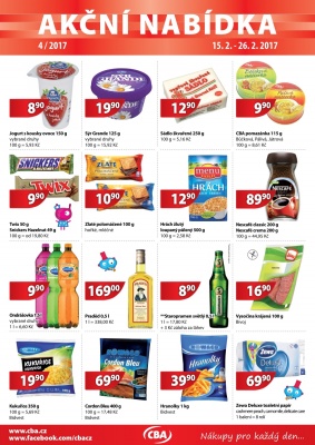 aktuální leták CBA 15.2.2017-26.2.2017