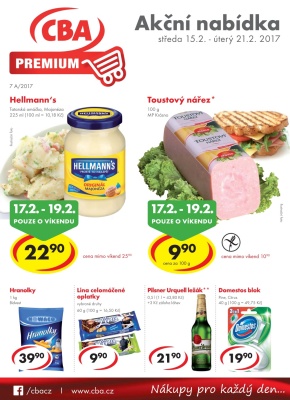 aktuální leták CBA 15.2.2017-21.2.2017