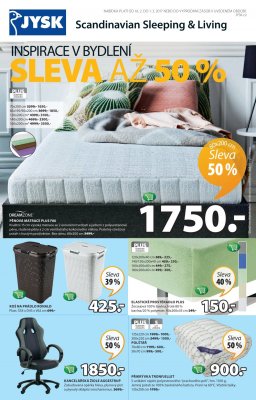 aktuální leták Jysk 16.2.2017-1.3.2017