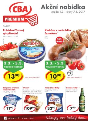 aktuální leták CBA 1.3.2017-7.3.2017