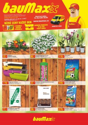aktuální leták bauMax 1.3.2017-31.3.2017