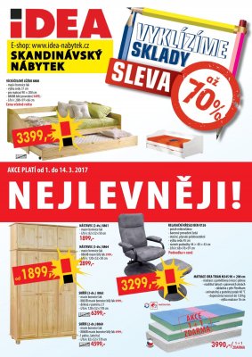 aktuální leták IDEA nábytek 1.3.2017-14.3.2017
