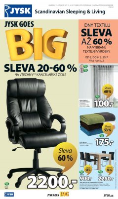aktuální leták Jysk 2.3.2017-15.3.2017