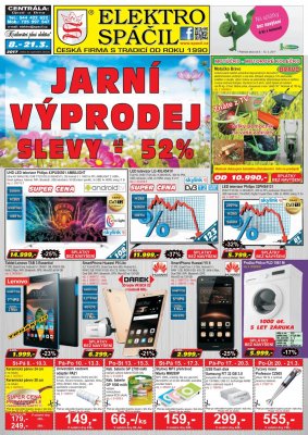 aktuální leták Elektro Spáčil 8.3.2017-21.3.2017