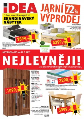 aktuální leták IDEA nábytek 15.3.2017-31.3.2017