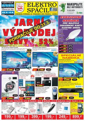 aktuální leták Elektro Spáčil 22.3.2017-4.4.2017