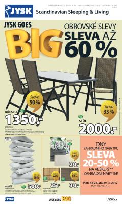 aktuální leták Jysk 23.3.2017-5.4.2017