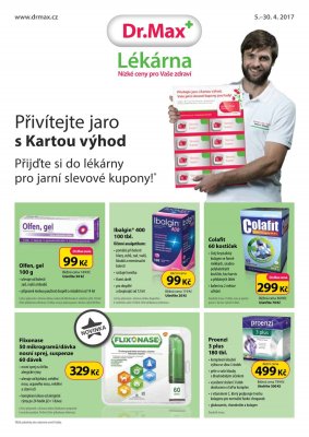 aktuální leták Dr. Max 5.4.2017-30.4.2017
