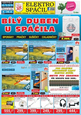 aktuální leták Elektro Spáčil 5.4.2017-25.4.2017