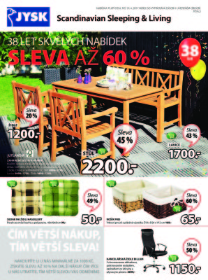 aktuální leták Jysk 6.4.2017-19.4.2017