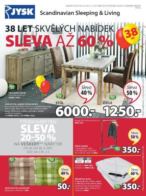 aktuální leták Jysk 20.4.2017-3.5.2017