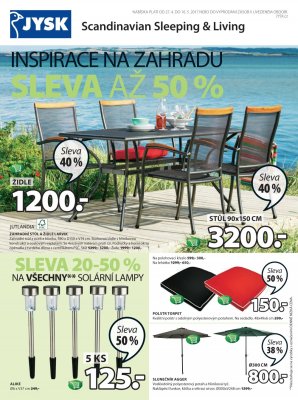 aktuální leták Jysk 27.4.2017-10.5.2017