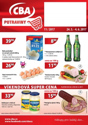 aktuální leták CBA 24.5.2017-4.6.2017