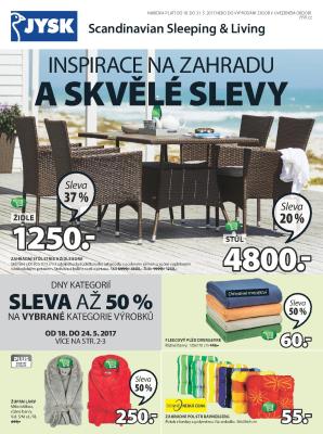 aktuální leták Jysk 18.5.2017-31.5.2017