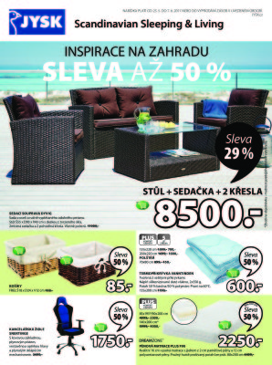 aktuální leták Jysk 29.5.2017-4.6.2017