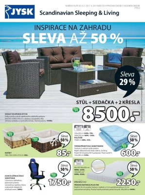 aktuální leták Jysk 25.5.2017-7.6.2017