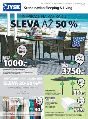 aktuální leták Jysk 1.6.2017-14.6.2017