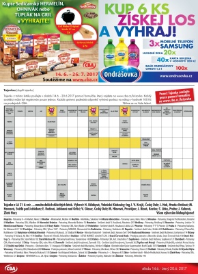 aktuální leták CBA 14.6.2017-20.6.2017