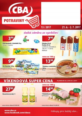 aktuální leták CBA 21.6.2017-2.7.2017