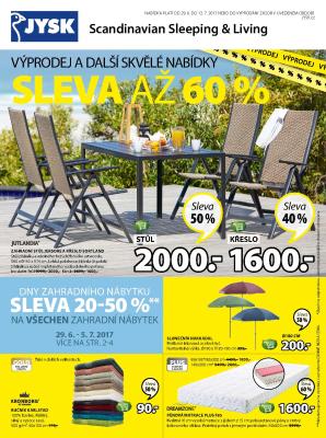 aktuální leták Jysk 29.6.2017-12.7.2017