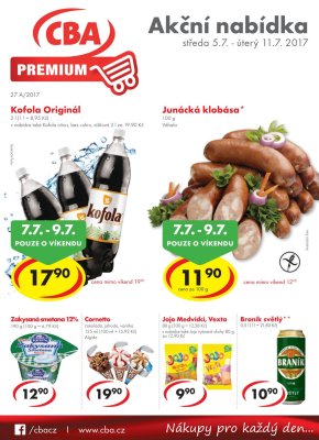 aktuální leták CBA 5.7.2017-11.7.2017