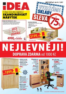 aktuální leták IDEA nábytek 1.7.2017-14.7.2017
