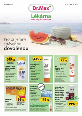 aktuální leták Dr. Max 3.7.2017-31.8.2017