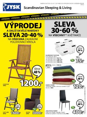 aktuální leták Jysk 6.7.2017-19.7.2017