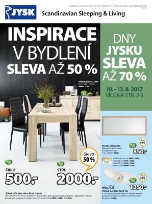 aktuální leták Jysk 10.8.2017-23.8.2017