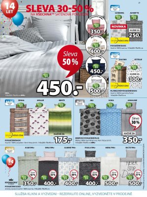 aktuální leták Jysk 24.8.2017-6.9.2017