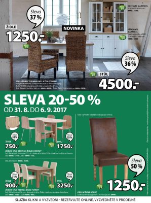 aktuální leták Jysk 31.8.2017-13.9.2017