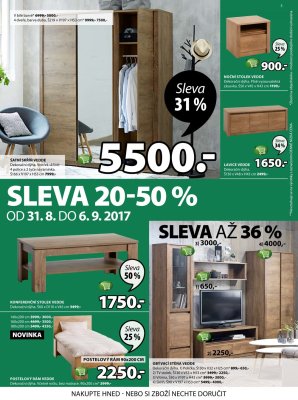 aktuální leták Jysk 31.8.2017-13.9.2017
