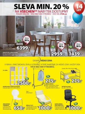 aktuální leták Jysk 31.8.2017-13.9.2017