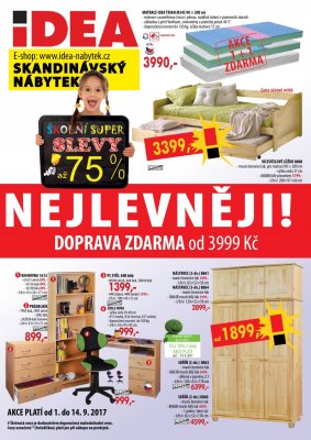aktuální leták IDEA nábytek 1.9.2017-14.9.2017