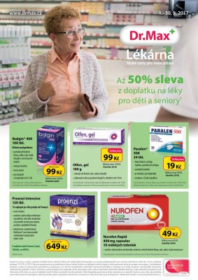 aktuální leták Dr. Max 1.9.2017-30.9.2017