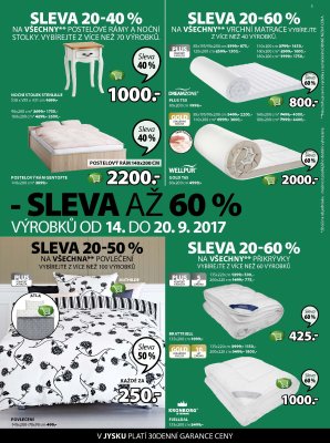 aktuální leták Jysk 14.9.2017-26.9.2017
