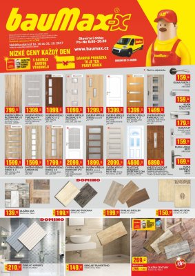aktuální leták bauMax 16.10.2017-31.10.2017