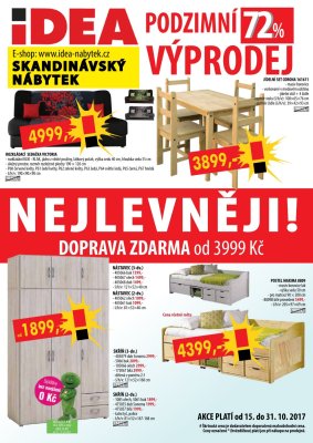 aktuální leták IDEA nábytek 15.10.2017-31.10.2017