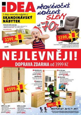aktuální leták IDEA nábytek 1.11.2017-14.11.2017