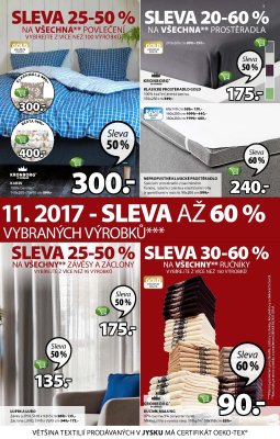 aktuální leták Jysk 2.11.2017-15.11.2017